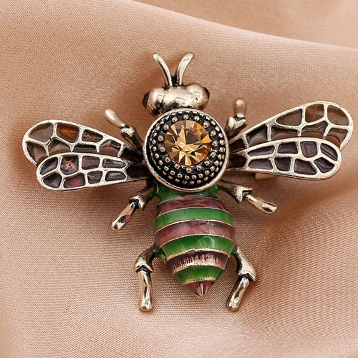 Elegant Pearl Bee Brooch
