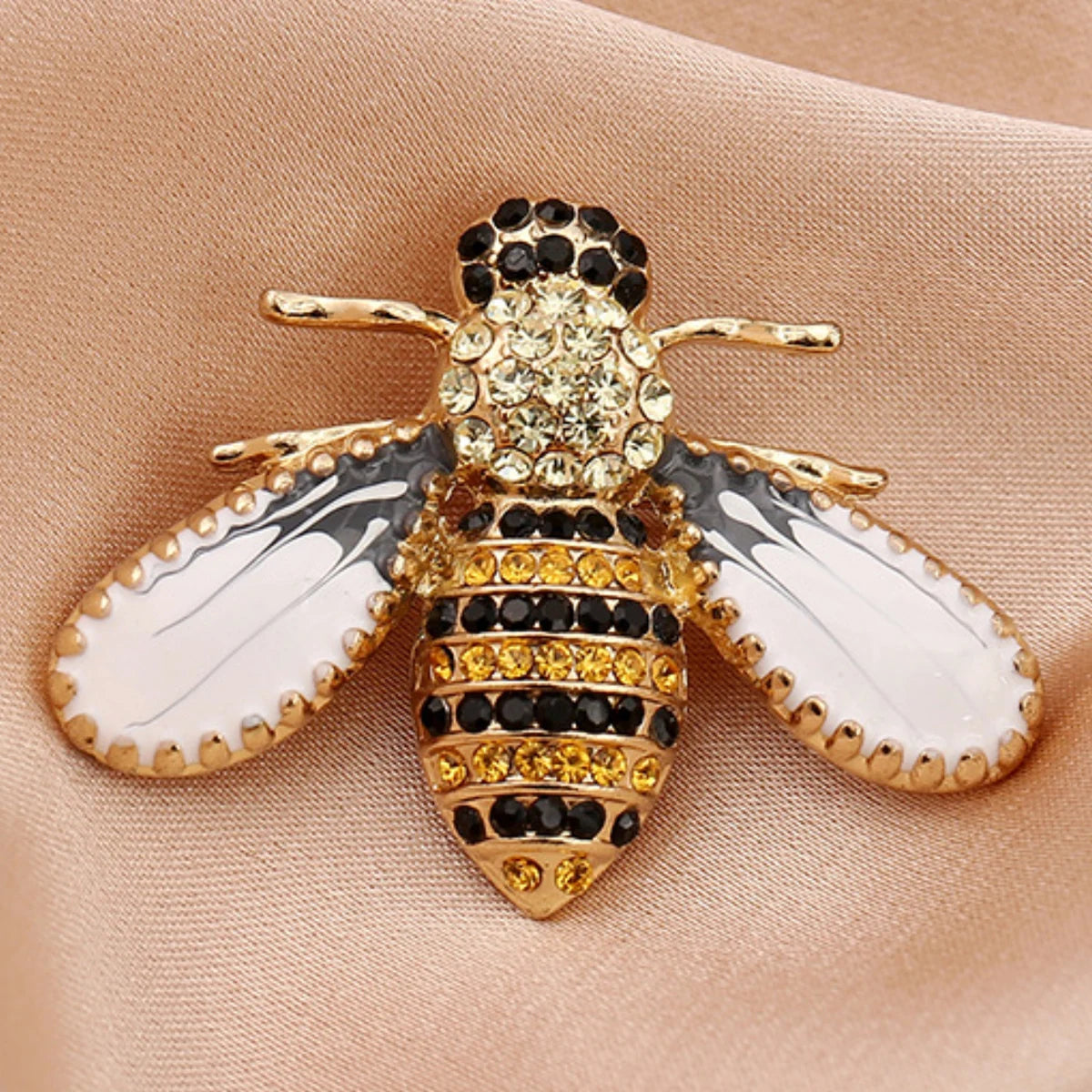 Elegant Pearl Bee Brooch