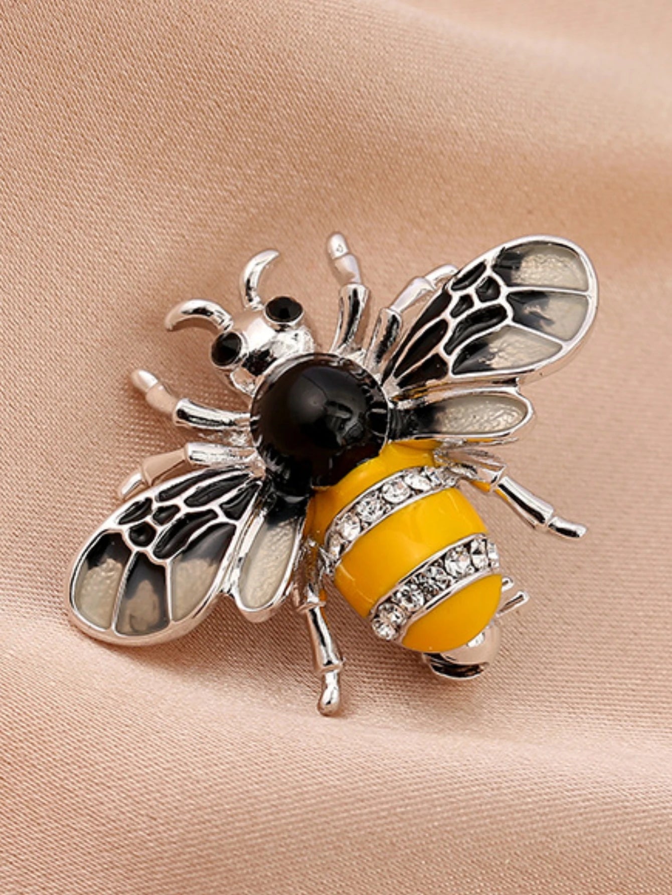 Elegant Pearl Bee Brooch