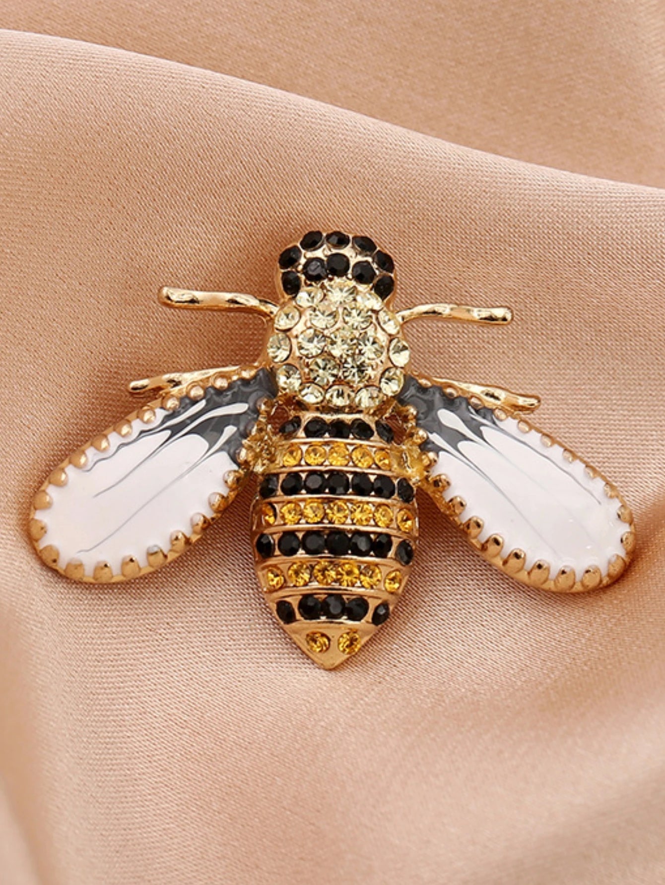 Elegant Pearl Bee Brooch
