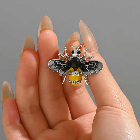 Elegant Pearl Bee Brooch